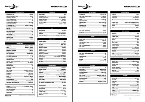pmdg dc 6 checklist.